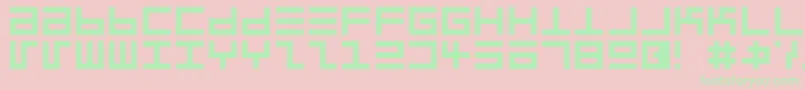 Eppserg Font – Green Fonts on Pink Background