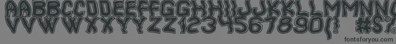 フォントCoolerSouthSt – 黒い文字の灰色の背景