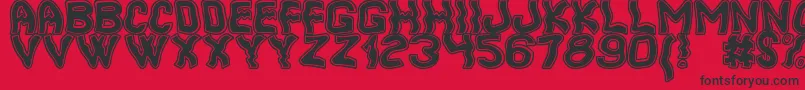 CoolerSouthSt Font – Black Fonts on Red Background