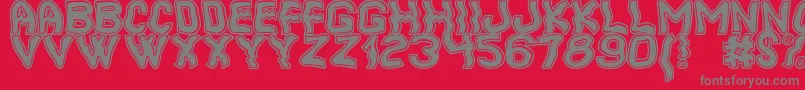 CoolerSouthSt Font – Gray Fonts on Red Background