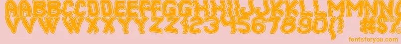 CoolerSouthSt Font – Orange Fonts on Pink Background