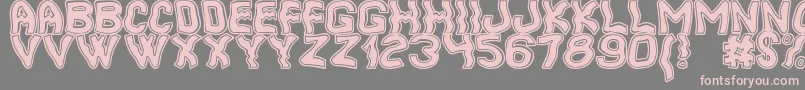 Шрифт CoolerSouthSt – розовые шрифты на сером фоне