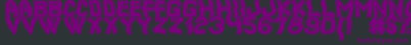 Czcionka CoolerSouthSt – fioletowe czcionki na czarnym tle