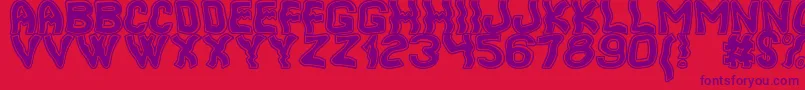 CoolerSouthSt Font – Purple Fonts on Red Background