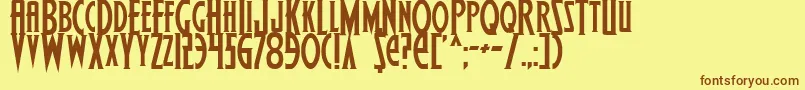 More about Wolf4 Font Wolf4 Font – Brown Fonts on Yellow Background