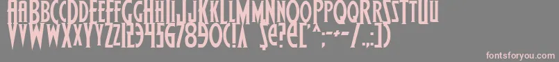 Wolf4 Font – Pink Fonts on Gray Background