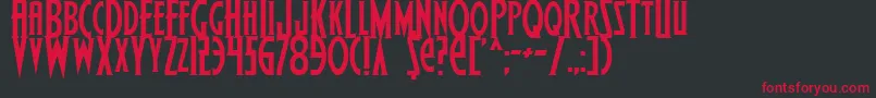 Wolf4 Font – Red Fonts on Black Background