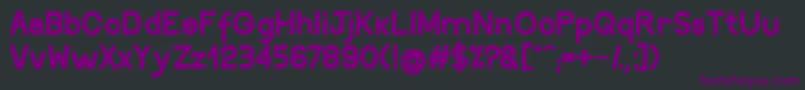 DiscreetBold Font – Purple Fonts on Black Background