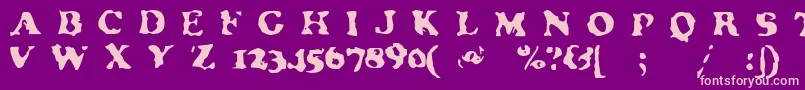 Neatifiedregular Font – Pink Fonts on Purple Background