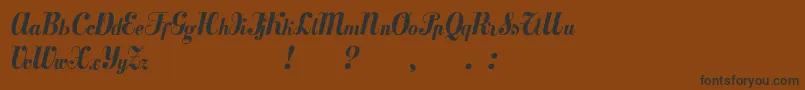 Mezclatitan Font – Black Fonts on Brown Background