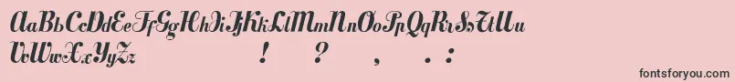 Mezclatitan Font – Black Fonts on Pink Background