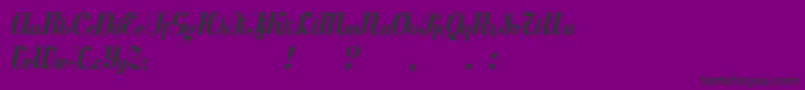Mezclatitan-fontti – mustat fontit violetilla taustalla