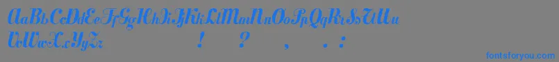 Mezclatitan Font – Blue Fonts on Gray Background