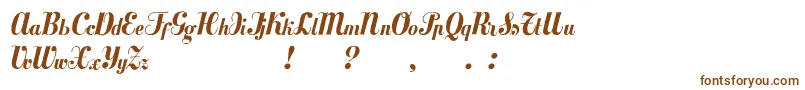 Mezclatitan Font – Brown Fonts on White Background