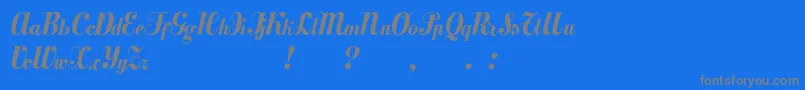 Mezclatitan Font – Gray Fonts on Blue Background