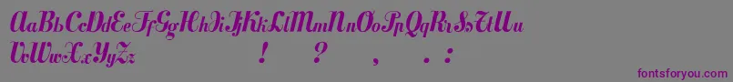 Mezclatitan Font – Purple Fonts on Gray Background