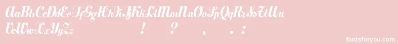 Mezclatitan Font – White Fonts on Pink Background