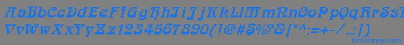 fuente ArabiarItalic – Fuentes Azules Sobre Fondo Gris