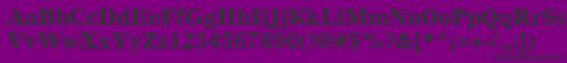 GrecoEuropaSsiBold Font – Black Fonts on Purple Background