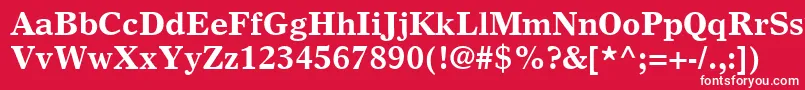 GrecoEuropaSsiBold Font – White Fonts on Red Background