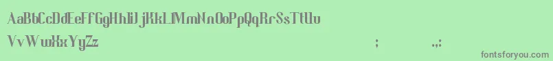 Шрифт BedricsWorth – серые шрифты на зелёном фоне