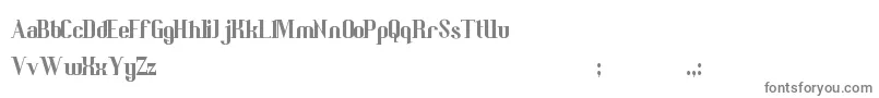 BedricsWorth-fontti – harmaat kirjasimet valkoisella taustalla