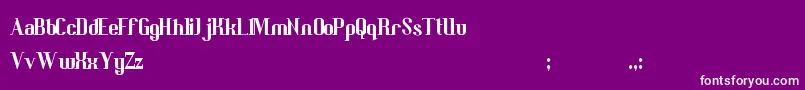 BedricsWorth Font – White Fonts on Purple Background