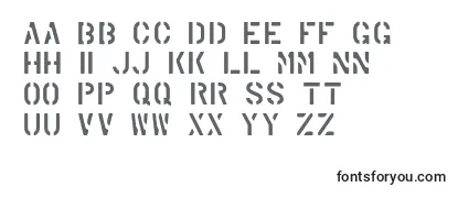 MarshStencilRegular Font