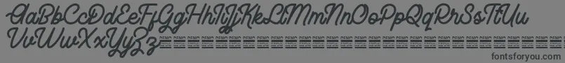 RhaikaneDemo Font – Black Fonts on Gray Background