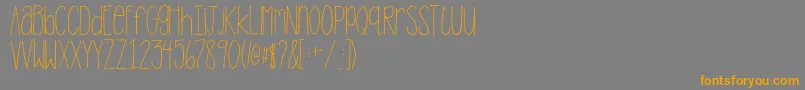 fuente 2peasStandTall – Fuentes Naranjas Sobre Fondo Gris