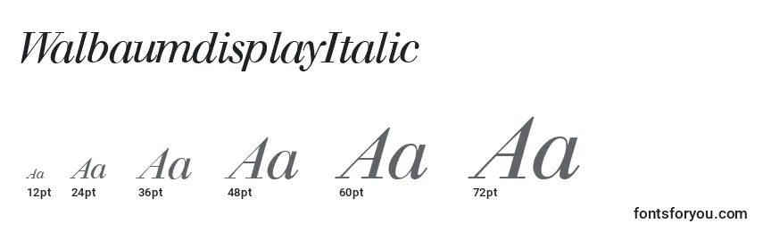 WalbaumdisplayItalic Font Sizes