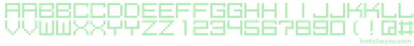 M39Squarefuture Font – Green Fonts on White Background