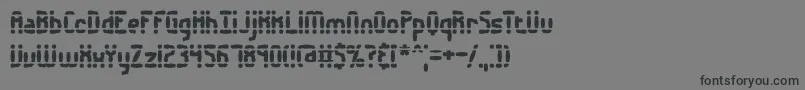 Шрифт AmalgamateBrk – чёрные шрифты на сером фоне