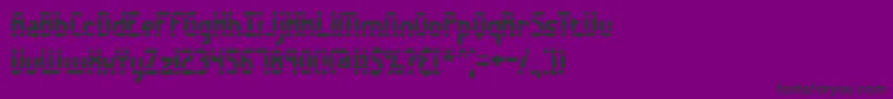 AmalgamateBrk Font – Black Fonts on Purple Background