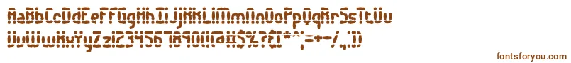 Шрифт AmalgamateBrk – коричневые шрифты на белом фоне