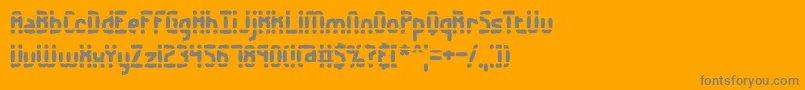 AmalgamateBrk Font – Gray Fonts on Orange Background