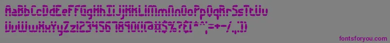 AmalgamateBrk-fontti – violetit fontit harmaalla taustalla