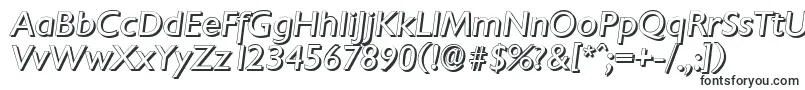 Шрифт ChantillyshadowItalic – цифровые шрифты