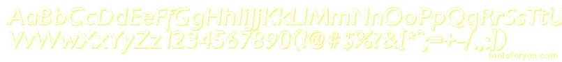 ChantillyshadowItalic Font – Yellow Fonts