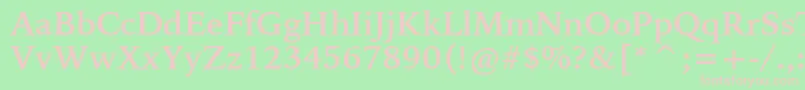 BitstreamIowanOldStyleBoldBt Font – Pink Fonts on Green Background