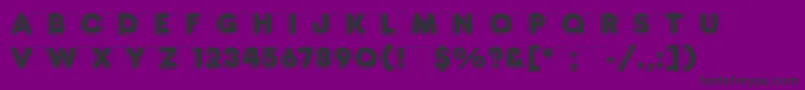 FrankfurterHighlightPlain Font – Black Fonts on Purple Background