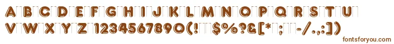 FrankfurterHighlightPlain Font – Brown Fonts on White Background