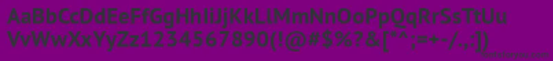 Fonte GeometriaBold – fontes pretas em um fundo violeta