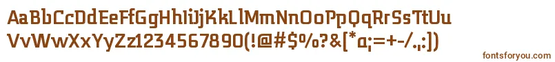 MidnightkernboyBold Font – Brown Fonts on White Background