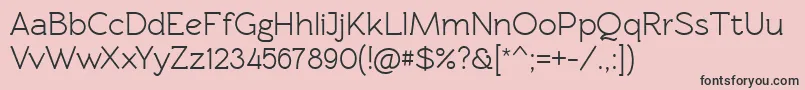 Rawengulkdemibold Font – Black Fonts on Pink Background
