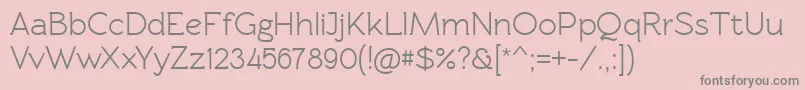 Rawengulkdemibold Font – Gray Fonts on Pink Background
