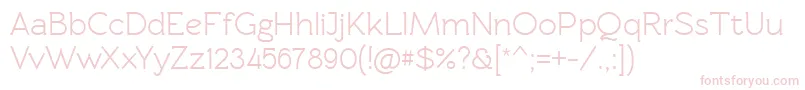 Rawengulkdemibold Font – Pink Fonts on White Background