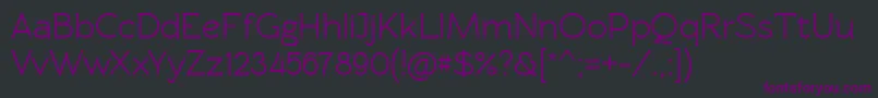 Rawengulkdemibold Font – Purple Fonts on Black Background