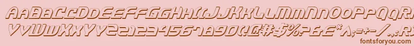 JannisariesShadowItalic Font – Brown Fonts on Pink Background