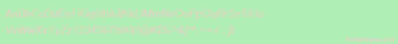 More about BrowalliaNewItalic Font BrowalliaNewItalic Font – Pink Fonts on Green Background